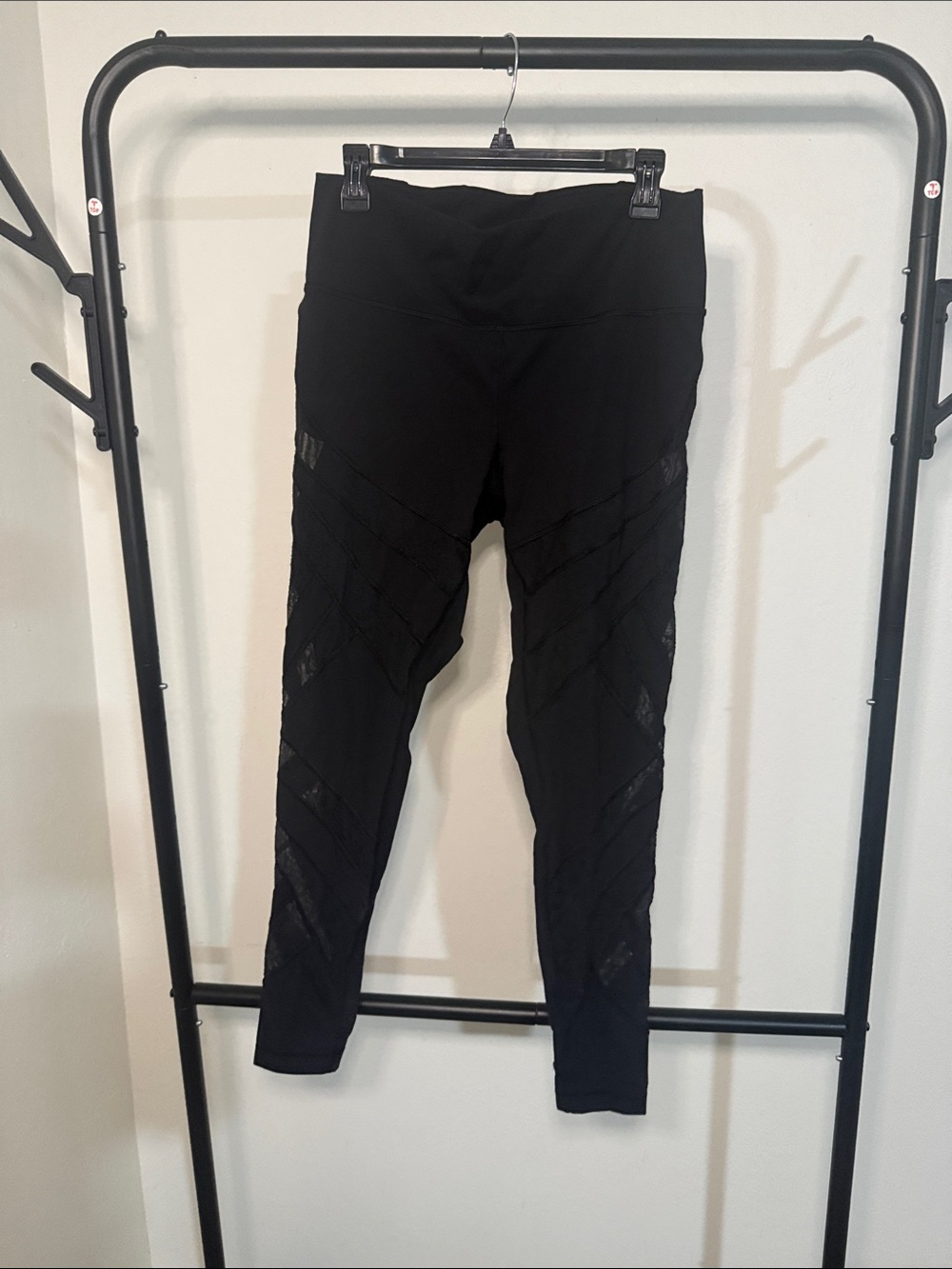 lululemon athletica Black Mesh Detail Leggings